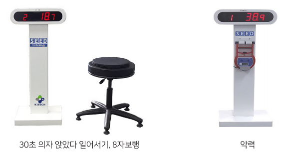30초 의자 앉았다 일어서기 측정 예시 - 의자 압력센서 기반 근기능 평가